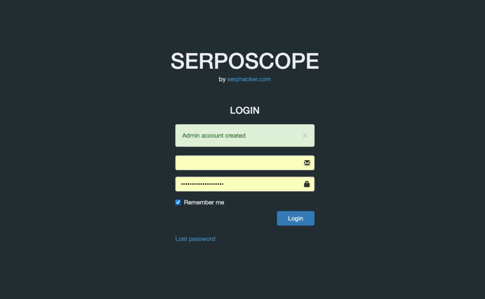 Raspberry Pi 4に無料順位チェックツール「Serposcope」をインストール